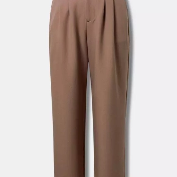 Torrid Wide Leg Tailored Twill Pant - Picture 4 of 10